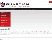 Tablet Screenshot of guardiantactical.net